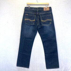 Enyce Sean Combs Jeans Mens Size 34x32 Blue Dark Wash Denim Straight 100% Cotton